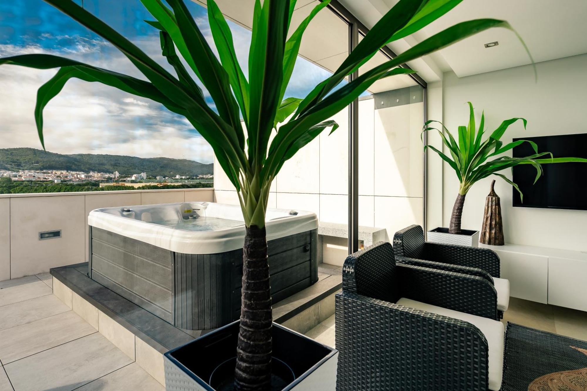 River Town View- Terraço com Jacuzzi Privado e Vista Rio Viana do Castelo Exterior foto